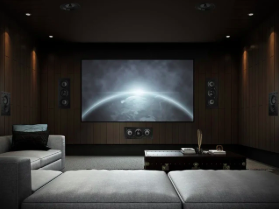 Home theater with premium speakers